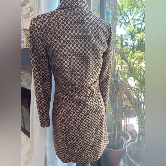 Sigrid Olsen Long Blazer Single Breasted Brown Gold Vintage Sz-XS - Picture 4 of 11